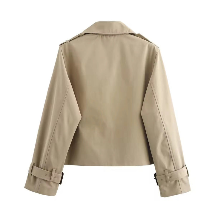 Eugenia | Trench-coat court chic à double boutonnage