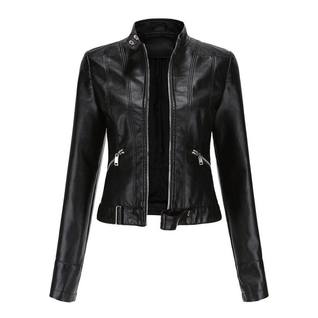 Linnea | Veste de motard courte à col montant