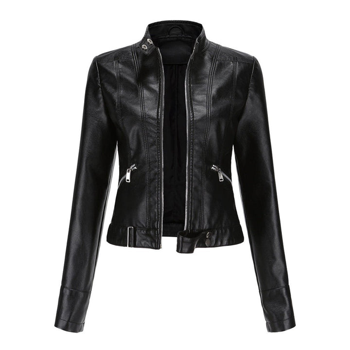Linnea | Veste de motard courte à col montant