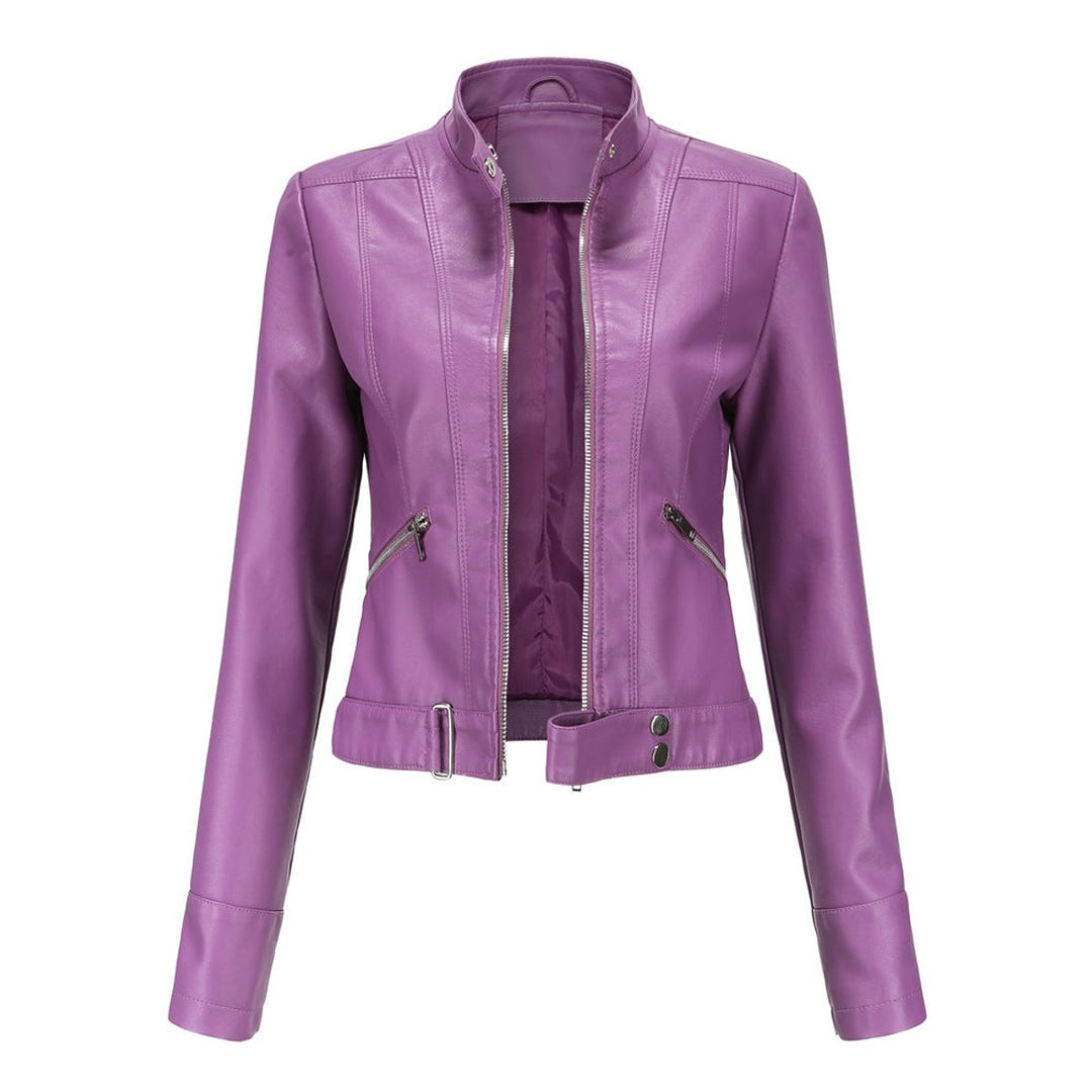 Linnea | Veste de motard courte à col montant