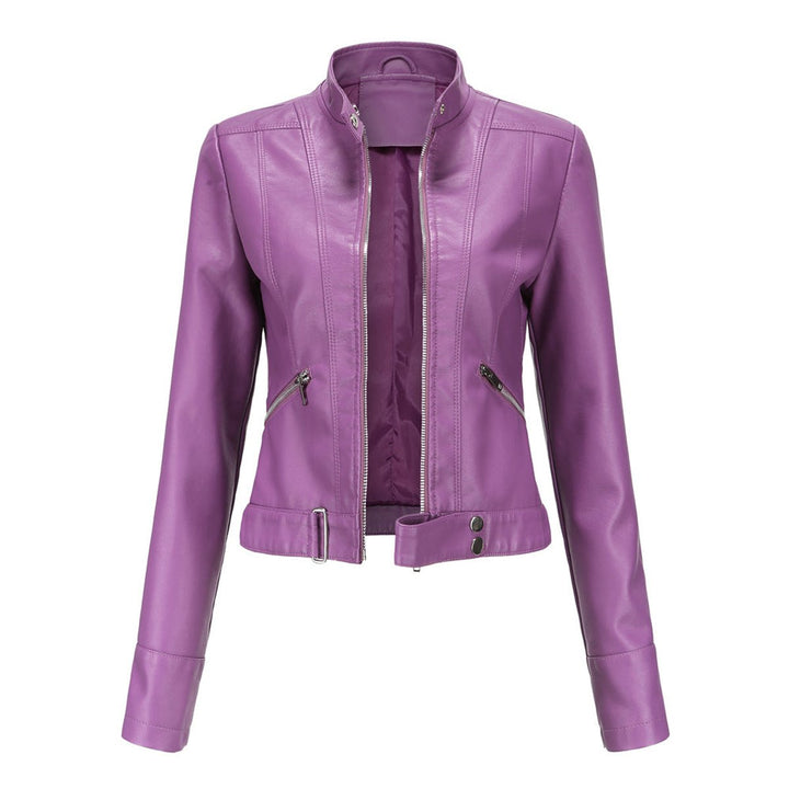 Linnea | Veste de motard courte à col montant
