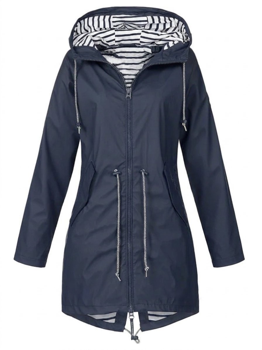 Margaret | Imperméable élégant à capuche avec cordon de serrage