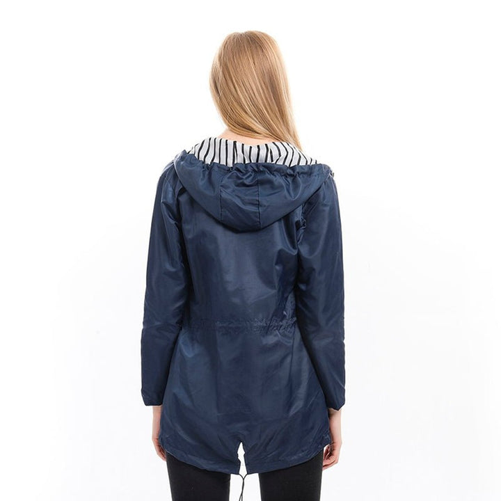 Margaret | Imperméable élégant à capuche avec cordon de serrage