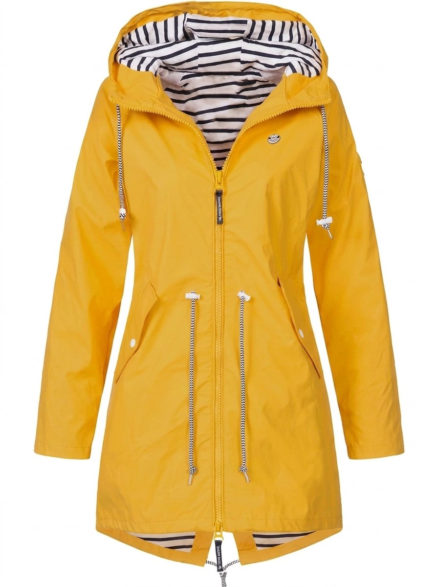 Margaret | Imperméable élégant à capuche avec cordon de serrage
