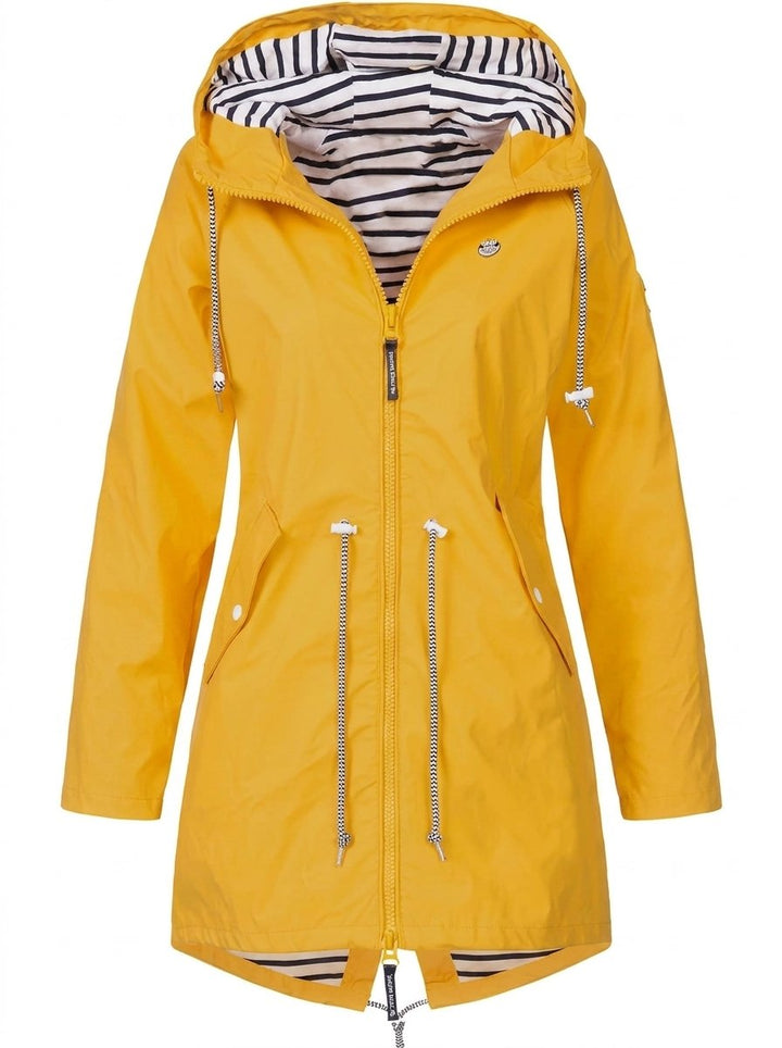 Margaret | Imperméable élégant à capuche avec cordon de serrage