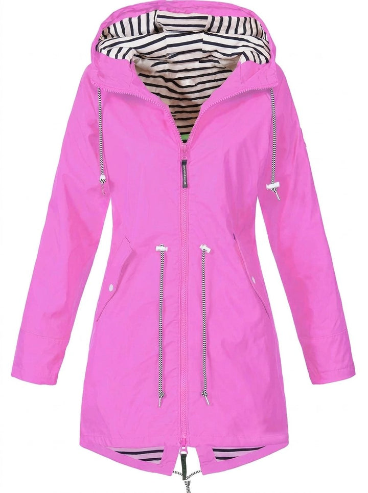 Margaret | Imperméable élégant à capuche avec cordon de serrage