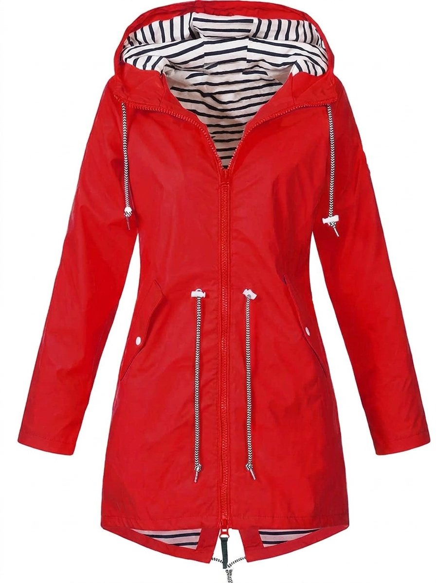 Margaret | Imperméable élégant à capuche avec cordon de serrage