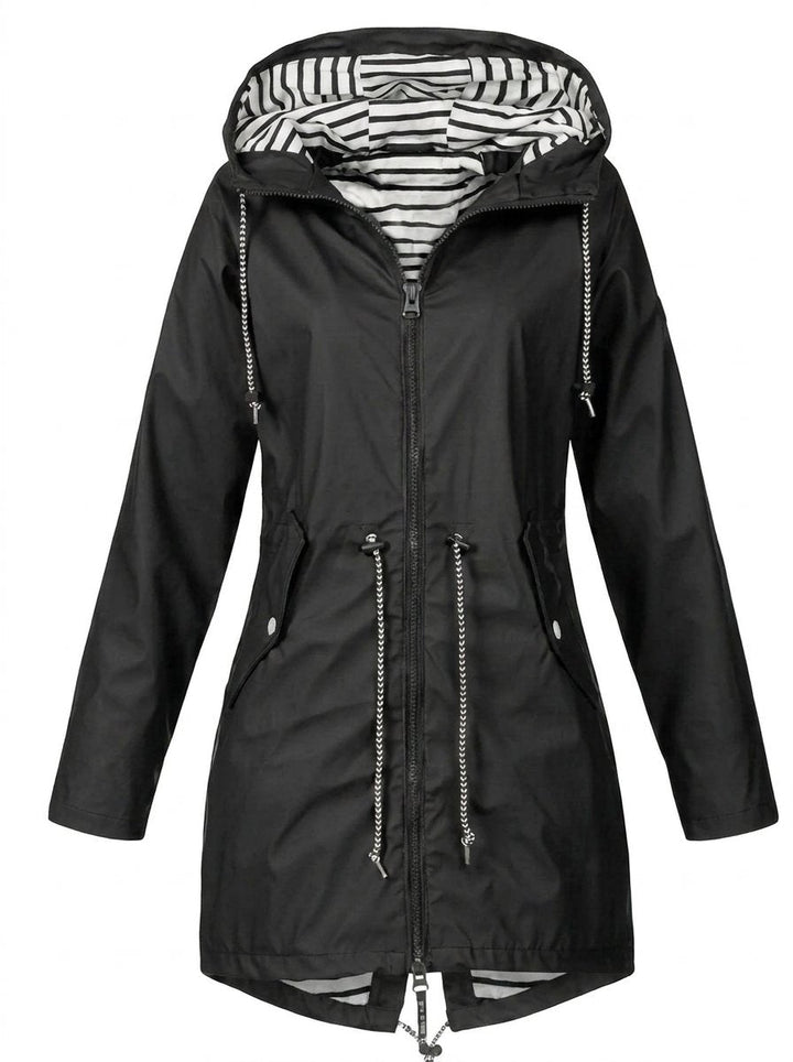 Margaret | Imperméable élégant à capuche avec cordon de serrage