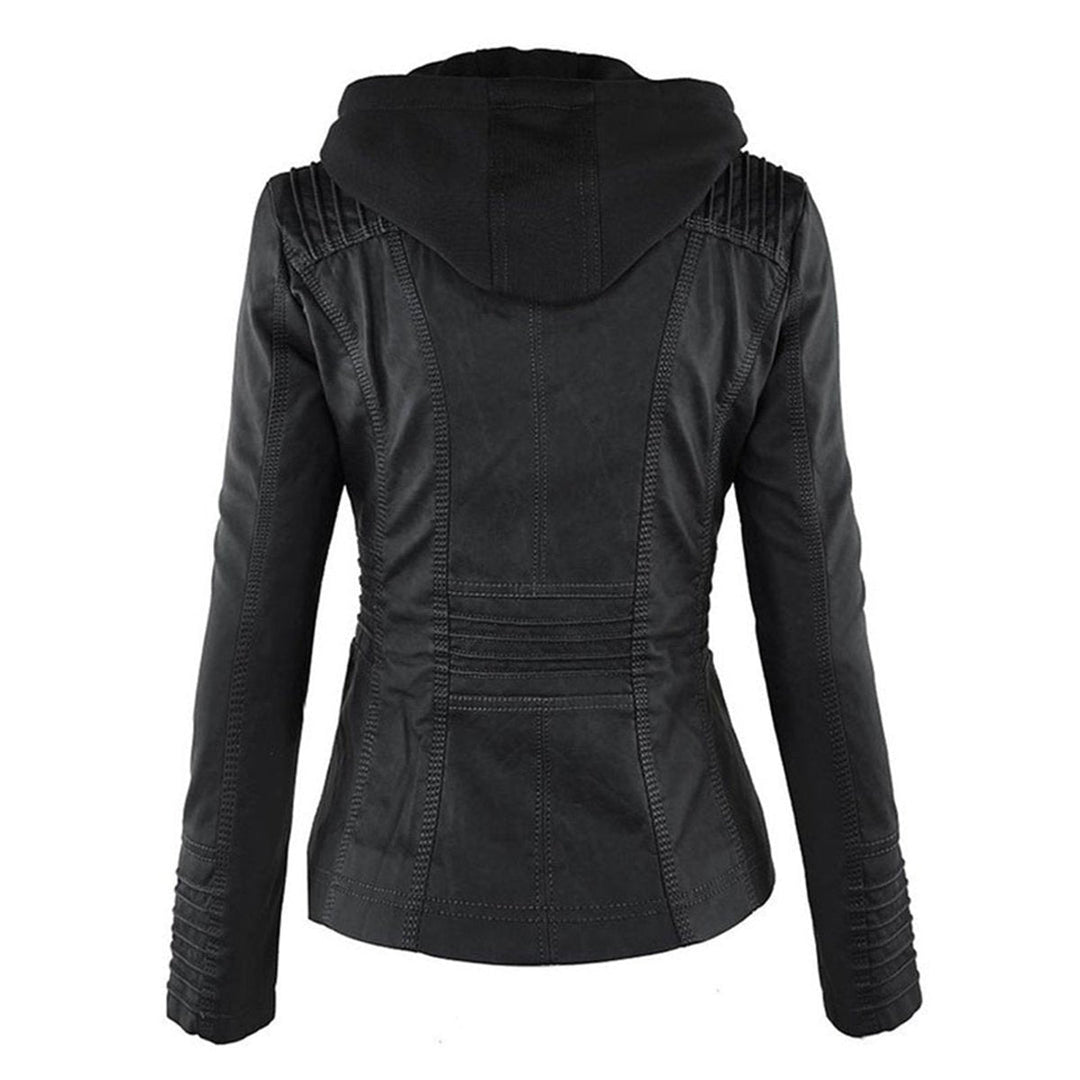 Lucinda | Veste moto à capuche avec capuche amovible