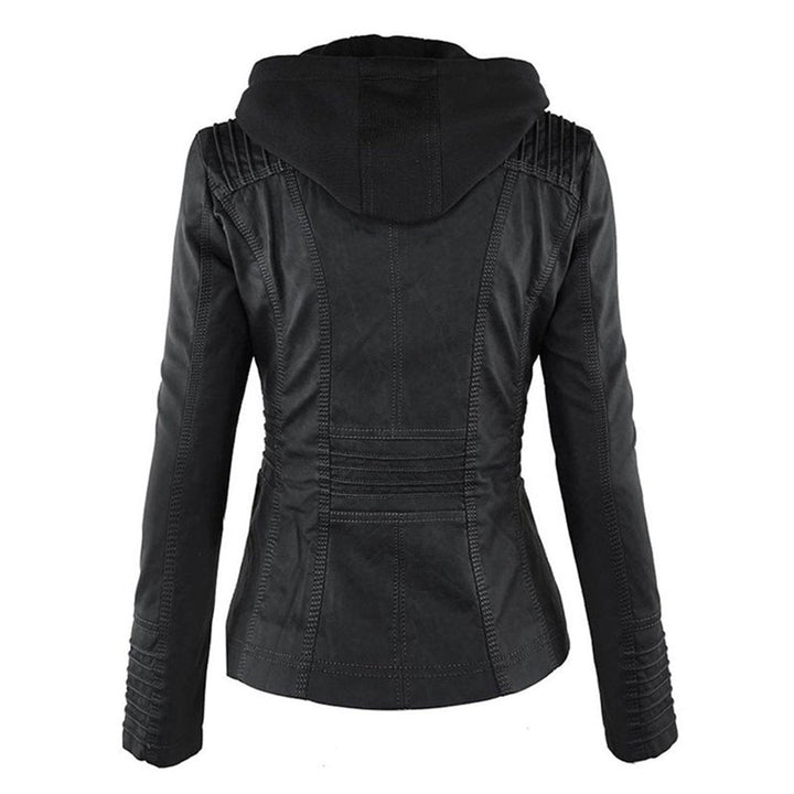 Lucinda | Veste moto à capuche avec capuche amovible