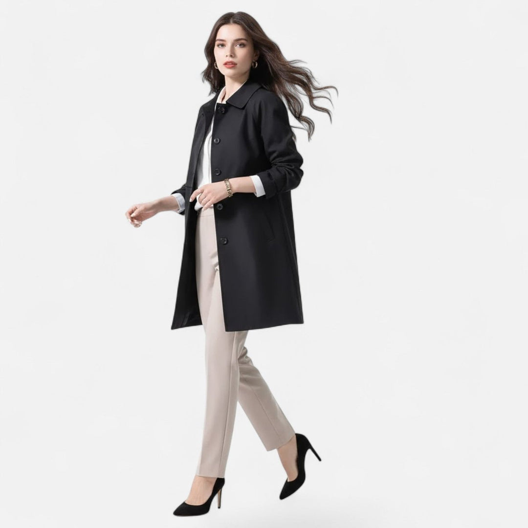 Margery | Manteau élégant ajusté mi-long