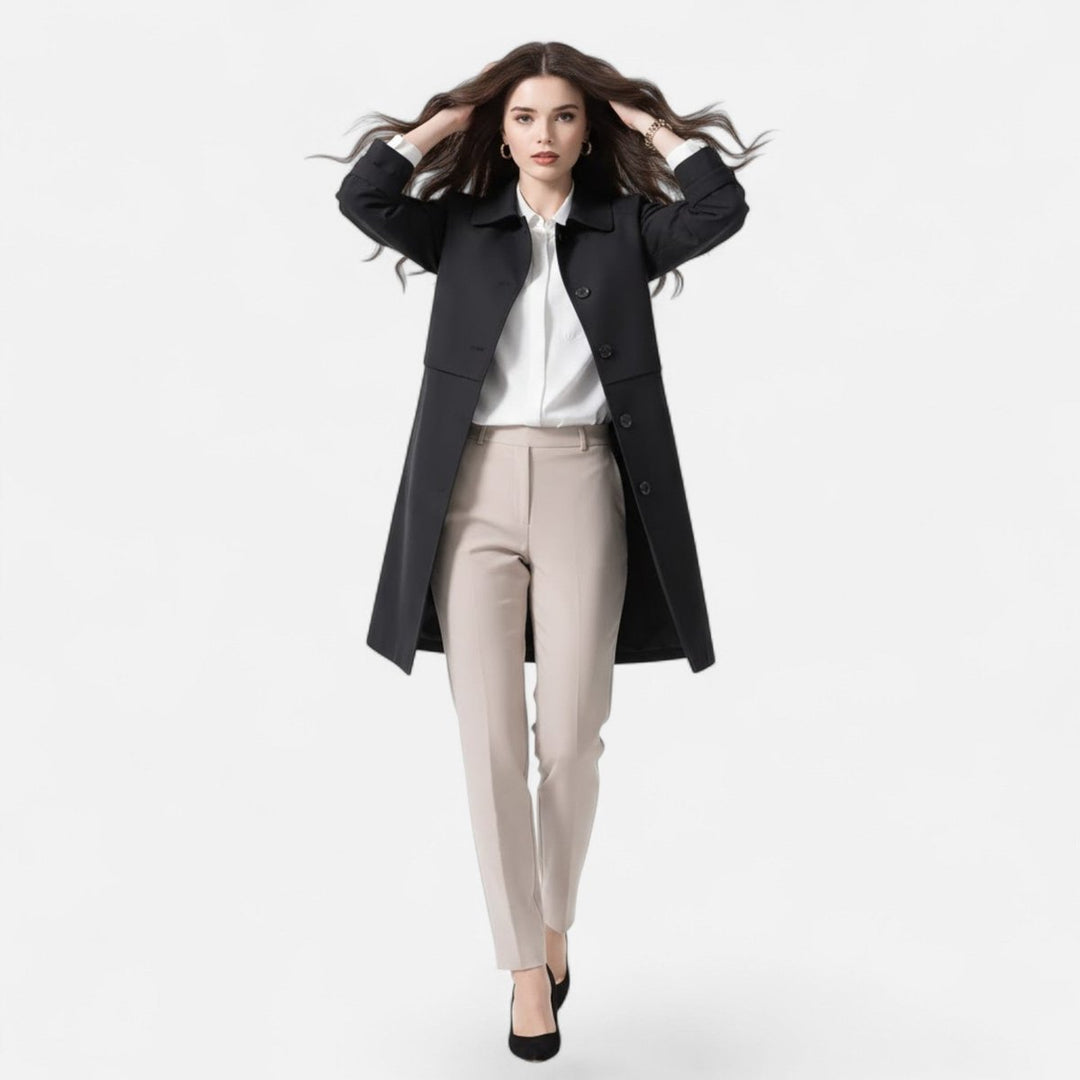Margery | Manteau élégant ajusté mi-long