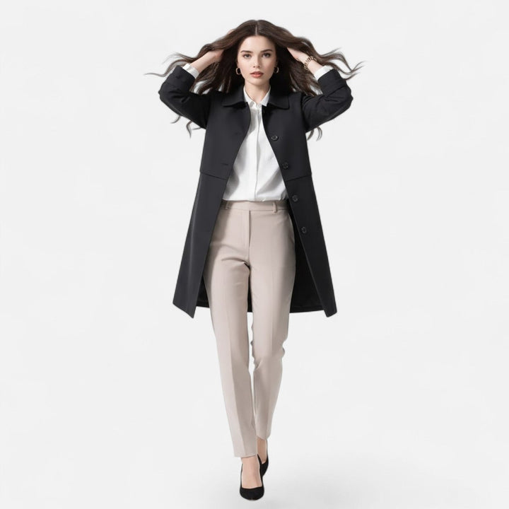 Margery | Manteau élégant ajusté mi-long