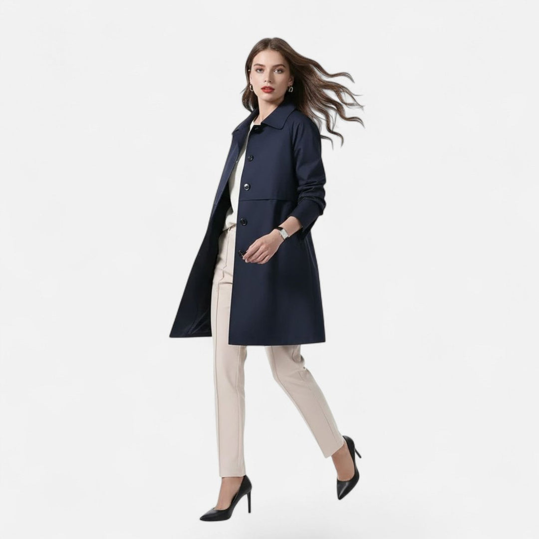 Margery | Manteau élégant ajusté mi-long