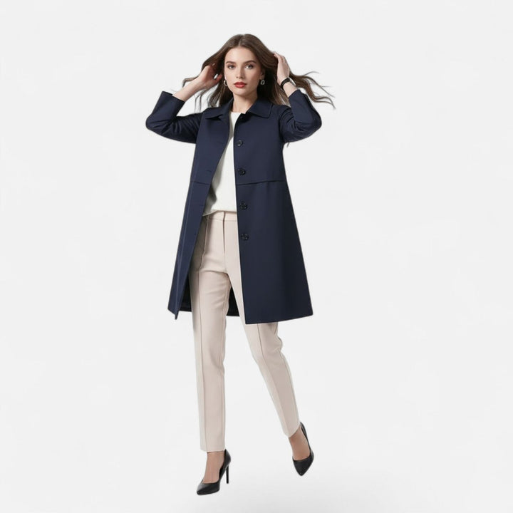 Margery | Manteau élégant ajusté mi-long