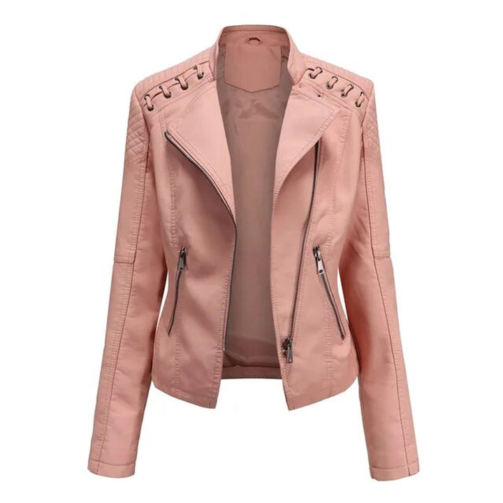 Valentina | Veste zippée élégante inspirée du style motard