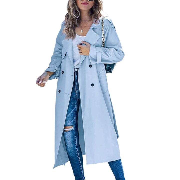 Juliet | Trench-coat long croisé avec ceinture