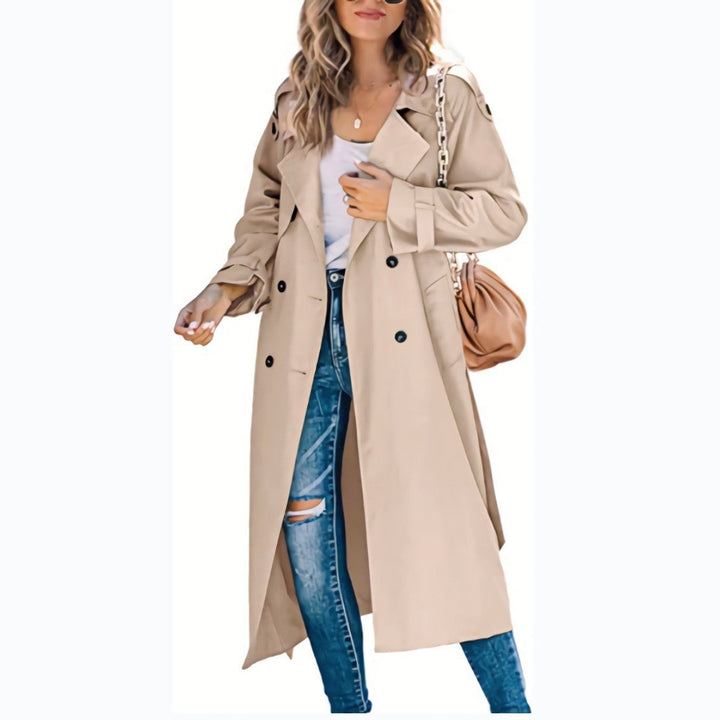 Juliet | Trench-coat long croisé avec ceinture
