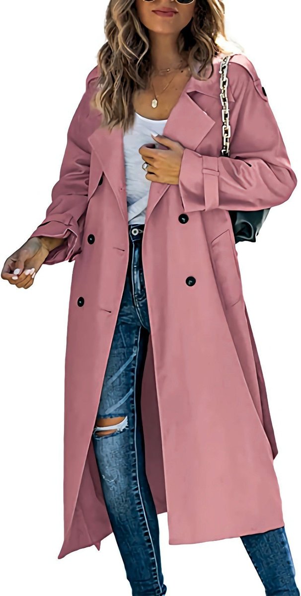 Juliet | Trench-coat long croisé avec ceinture