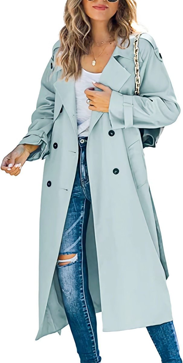 Juliet | Trench-coat long croisé avec ceinture