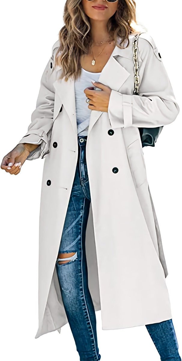Juliet | Trench-coat long croisé avec ceinture