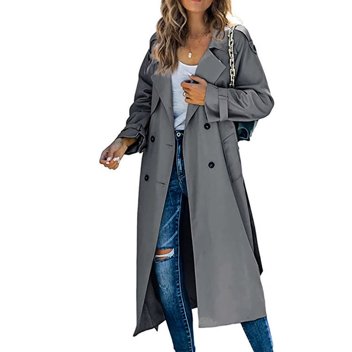 Juliet | Trench-coat long croisé avec ceinture
