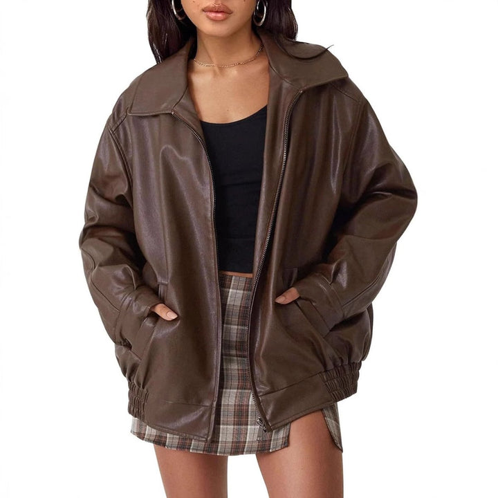 Nicola | Blouson bomber zippé à coupe décontractée