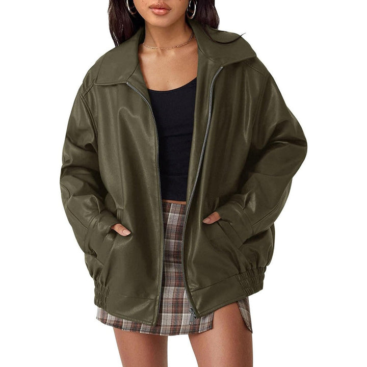 Nicola | Blouson bomber zippé à coupe décontractée