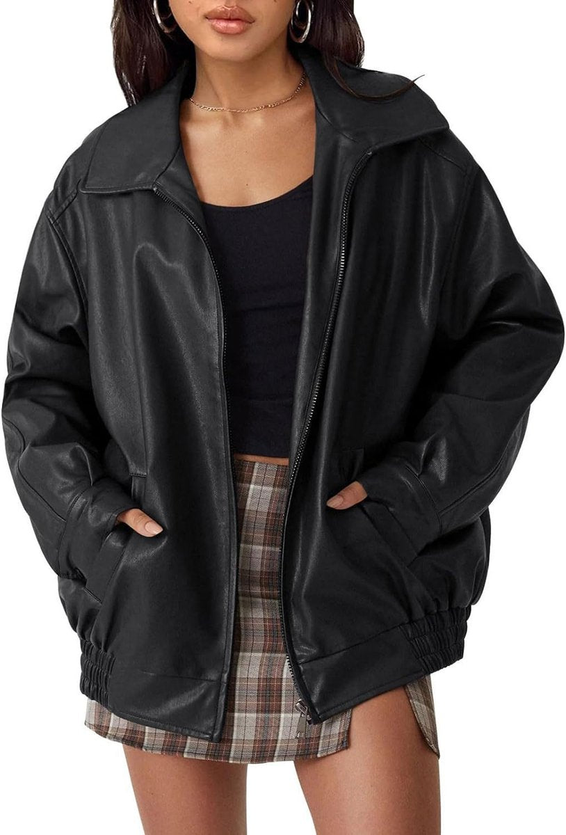 Nicola | Blouson bomber zippé à coupe décontractée