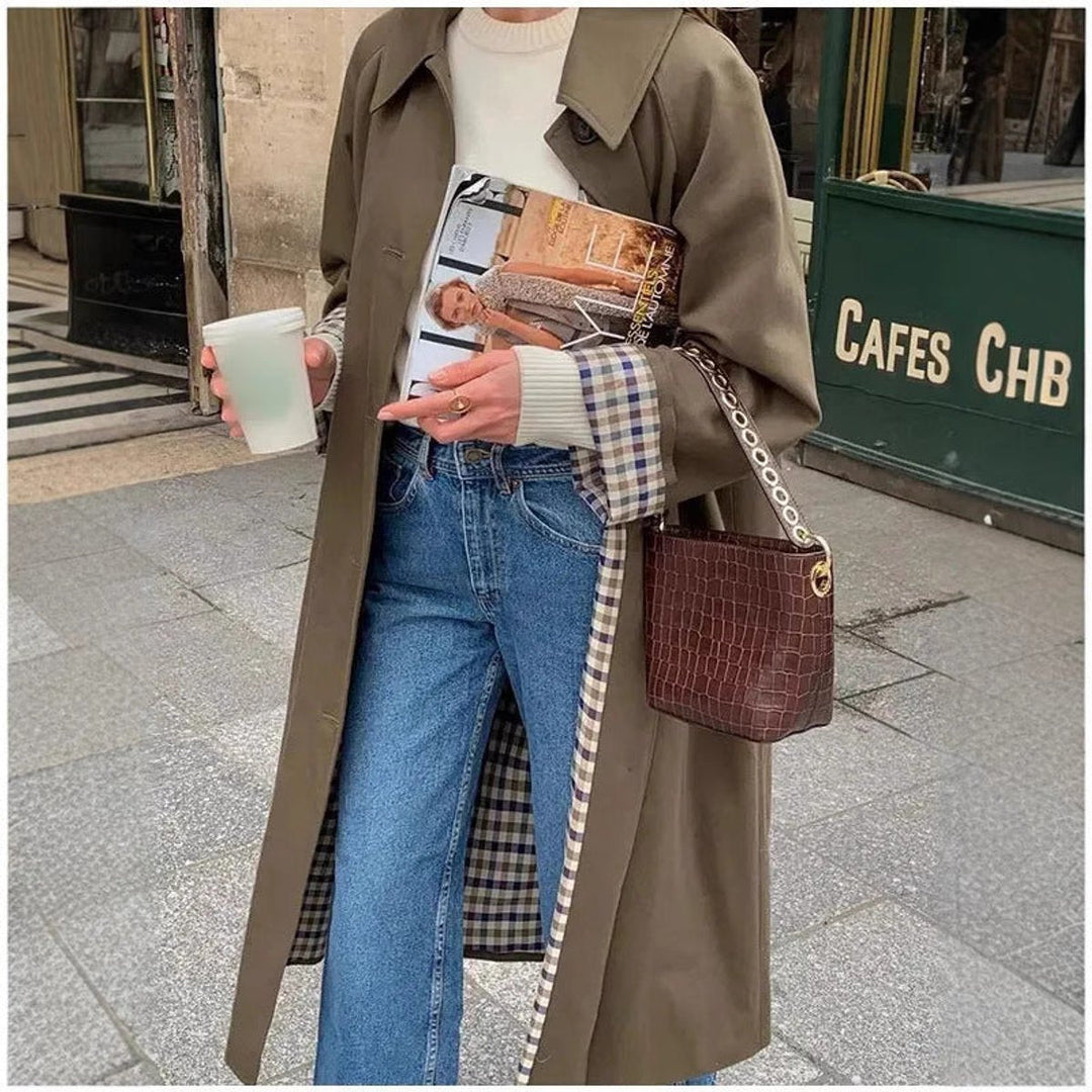 Lucia | Élégant trench-coat long oversize