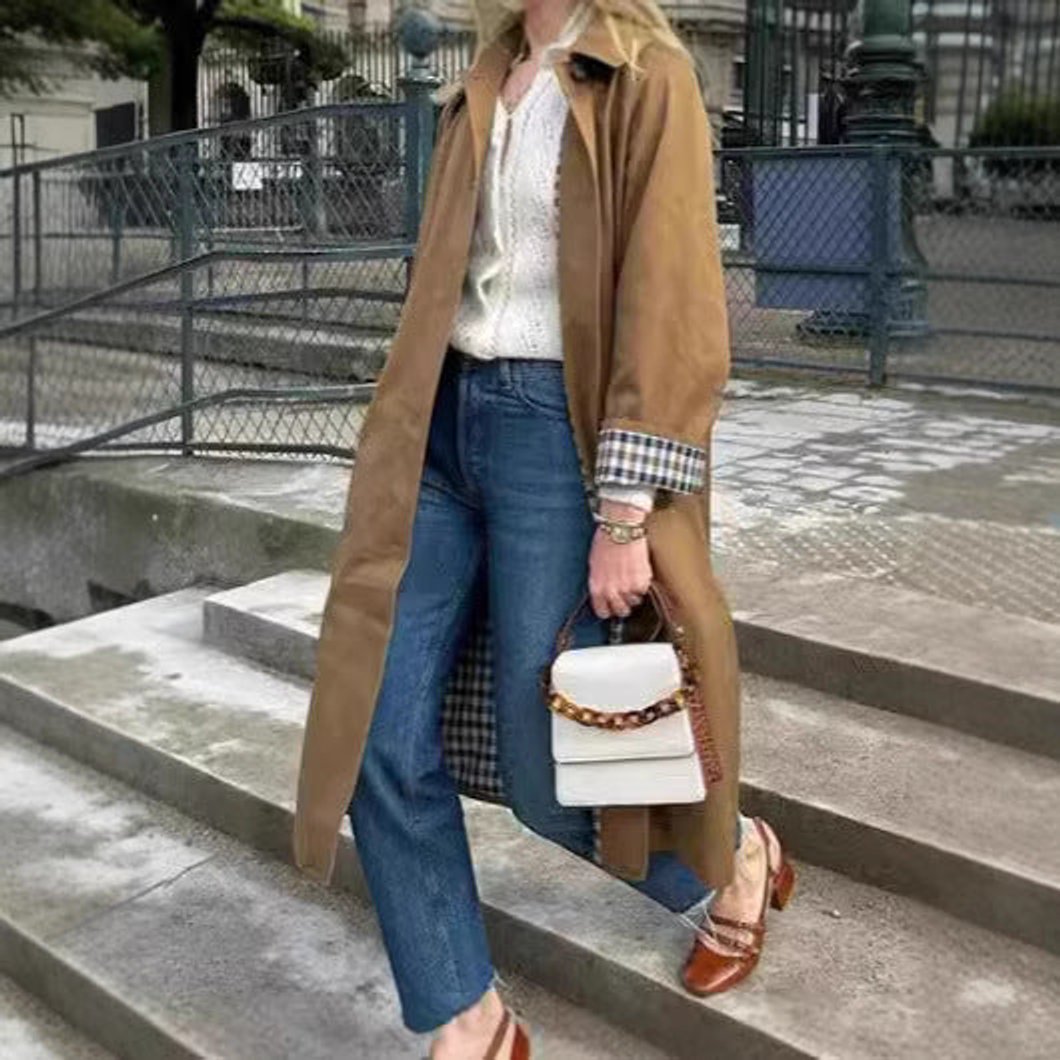 Lucia | Élégant trench-coat long oversize