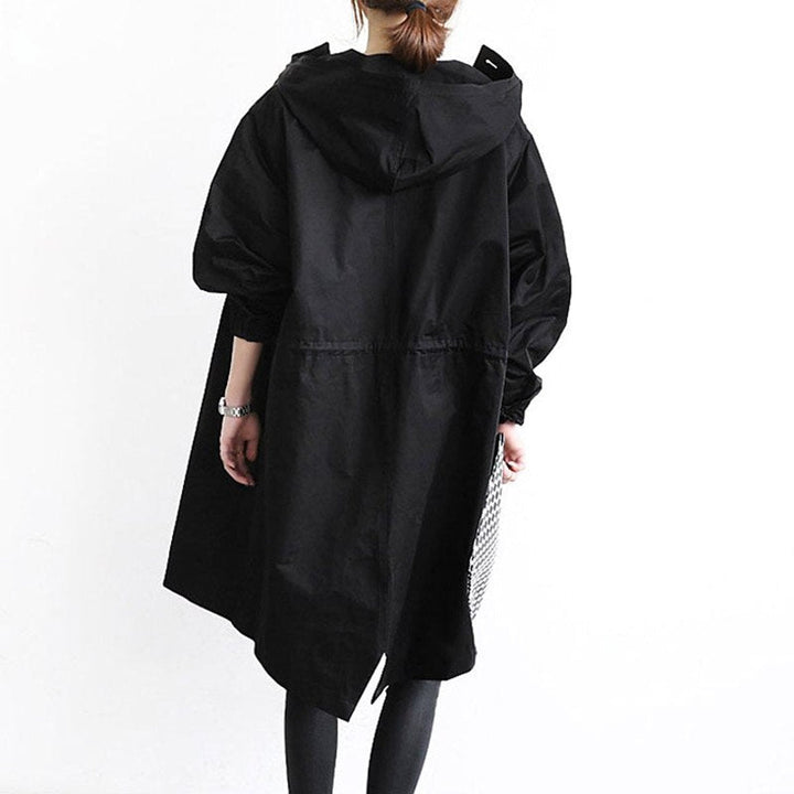 Maisie | Manteau oversize douillet à capuche et fermeture boutonnée sur le devant