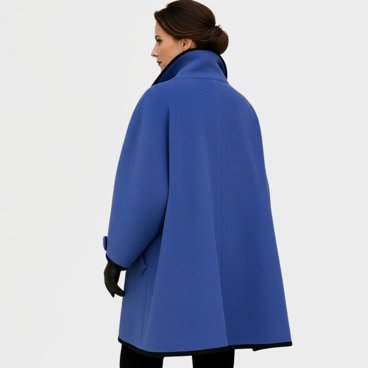 Flora | Manteau oversize avec bordure contrastante