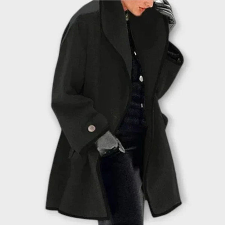 Flora | Manteau oversize avec bordure contrastante