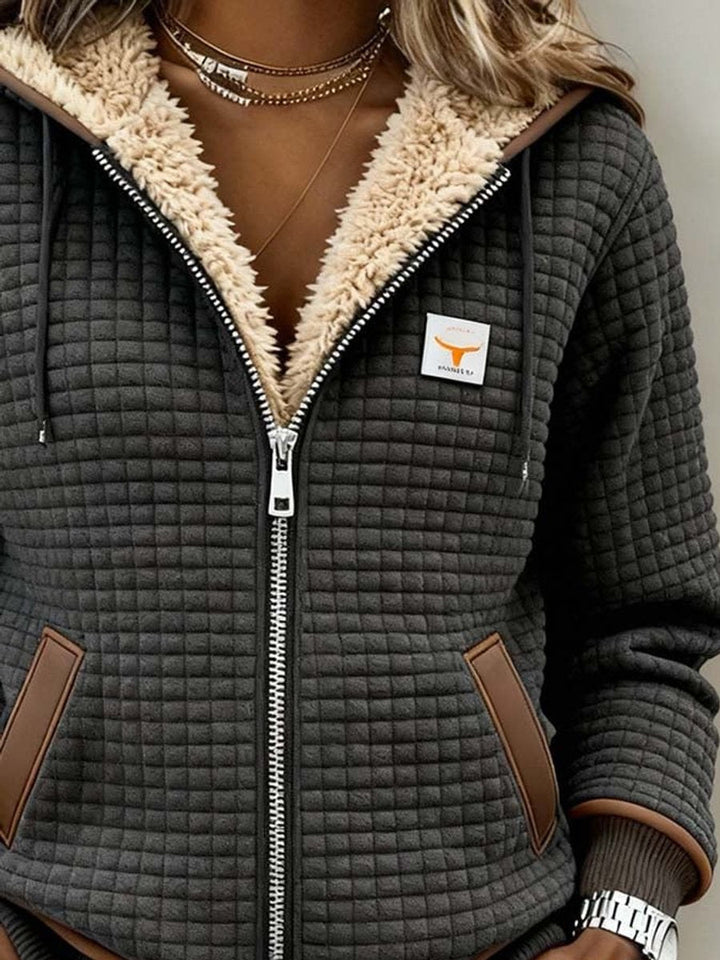 Camille | Veste Matelassée à Capuche