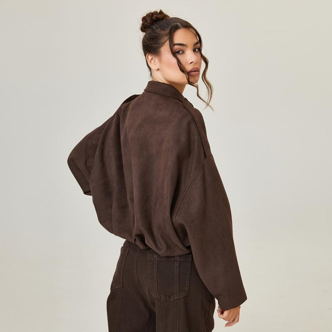 Louisa | Blouson bomber oversize à coupe décontractée