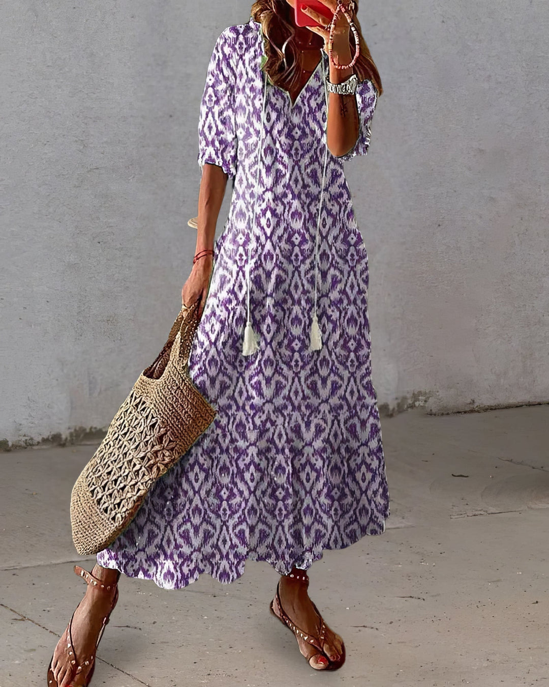 ÉLODIE | Robe bohème séduisante et confortable
