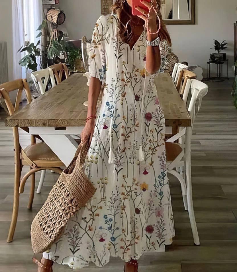 ÉLODIE | Robe bohème séduisante et confortable