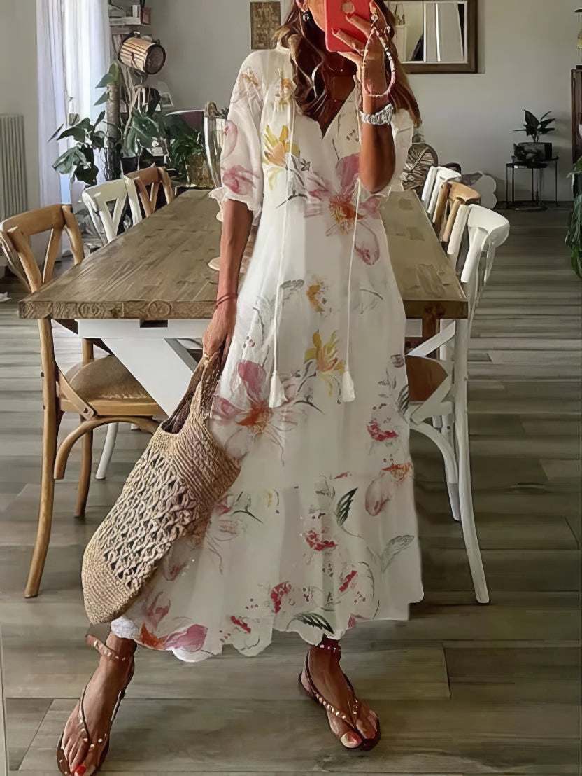 ÉLODIE | Robe bohème séduisante et confortable